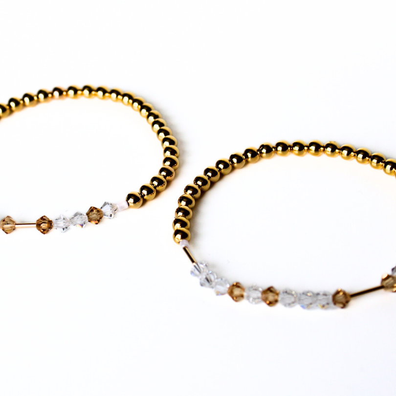 Inspirational gift for women. Matching gold best friend morse code bracelets