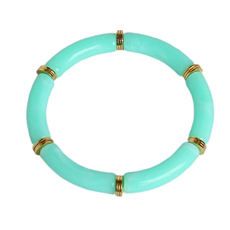 Aqua green modern acrylic bangle