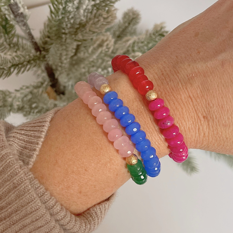 Blue and Lavendar Duo Bracelet