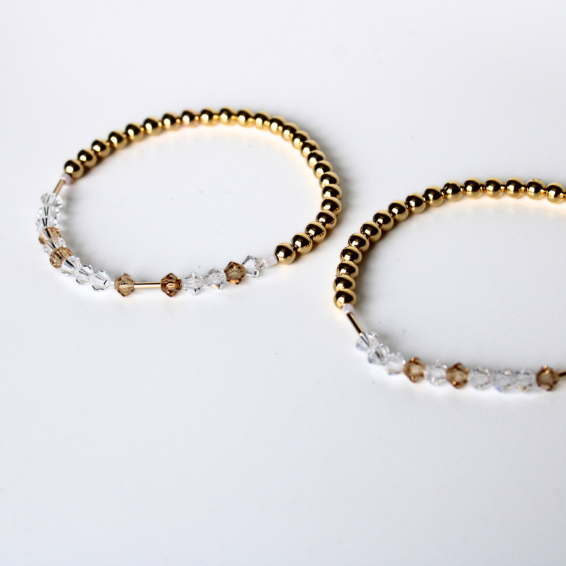 18k Gold-Filled Beaded Friendship Bracelet Set