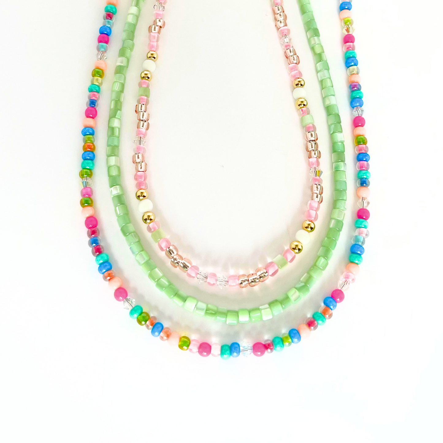 Sprinkle Beaded 4mm Necklace