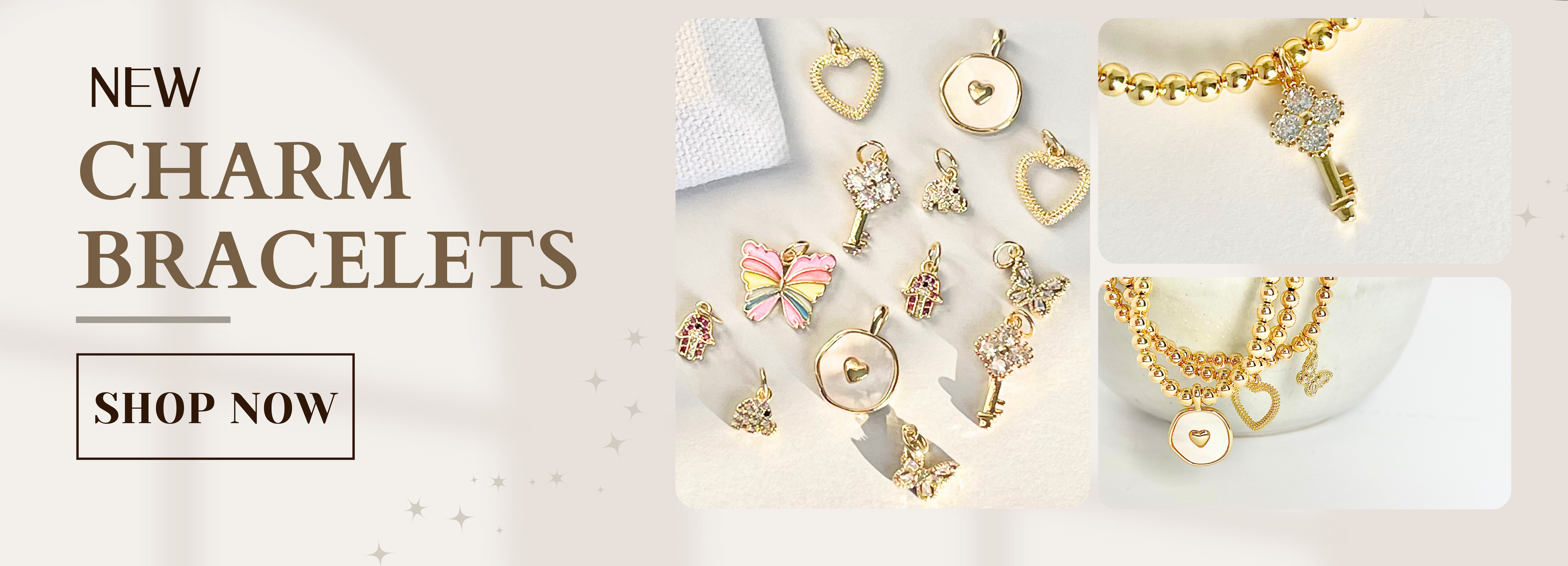High quality gold-filled charms that are trendy and affordable.