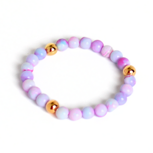 Lavendar Semi-Precious Opal Bracelet
