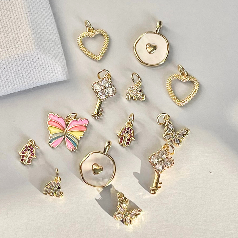 Gold filled charms for bracelets